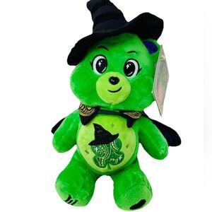 Care Bears X Wicked Plush -Good Luck Bear as Elphaba Bear Toy 9” NEW!
